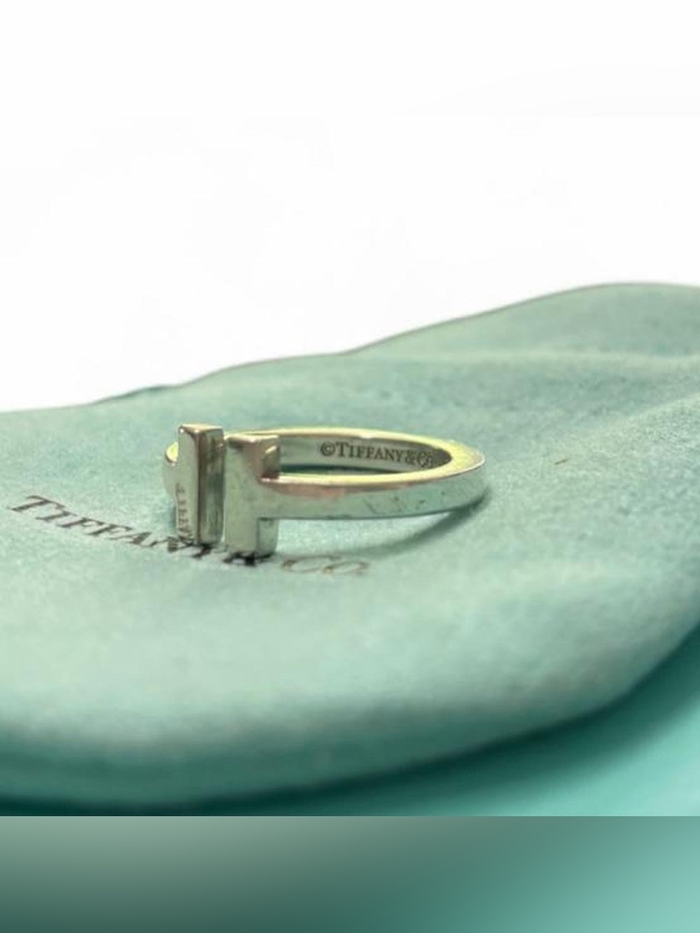 Tiffany & Co. T Square Ring in Sterling Silver 6.5 - Picture 5 of 8